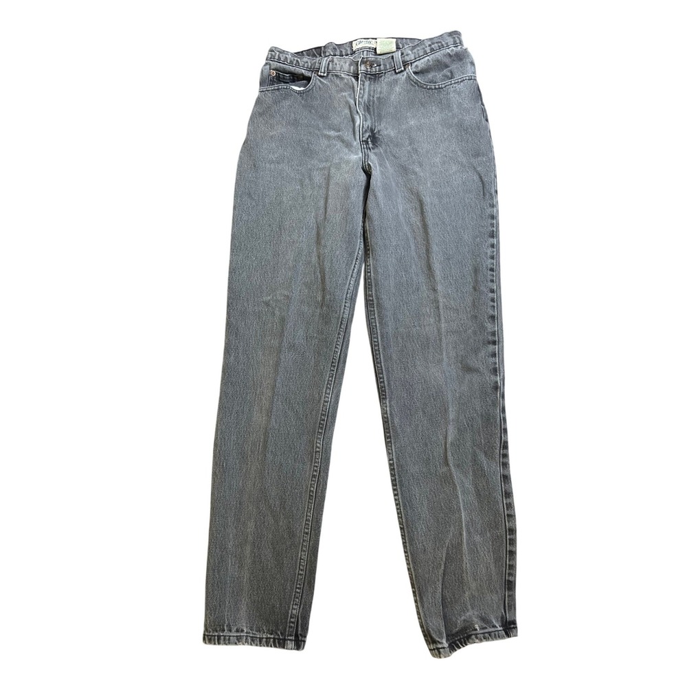 St. John's Bay VTG Womens Classic Fit Grey Wash Straight Leg Denim‎ Size 10
